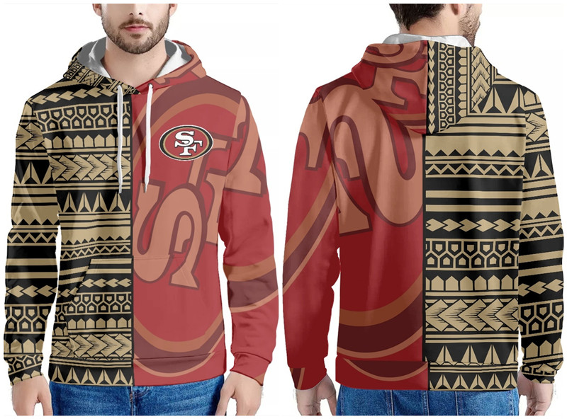 Men's San Francisco 49ers Red/Gold Pullover Hoodie